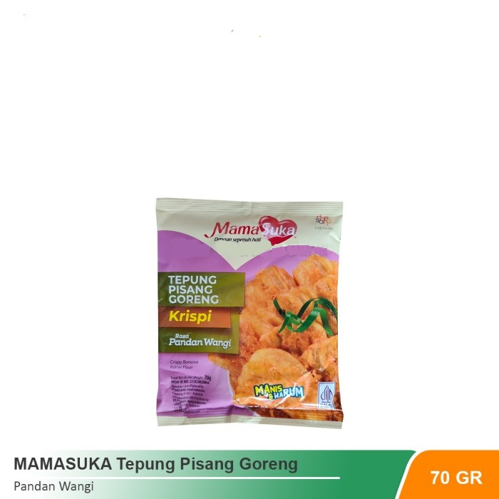 

TEPUNG PISANG GORENG KRISPI PANDAN WANGI 70GR CRISPY BANANA FRITTER FLOUR
