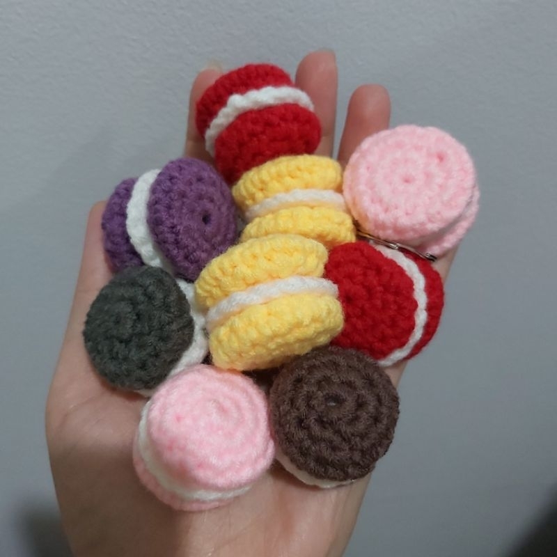 Gantungan kunci rajut 0reo cookies | Keychain 0reo cookies