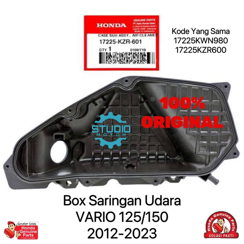 Box Rumah filter / Saringan Udara Vario 125 Fi Old Vario 125 led Vario 150 Led PCX 150 Lama 17225KZR