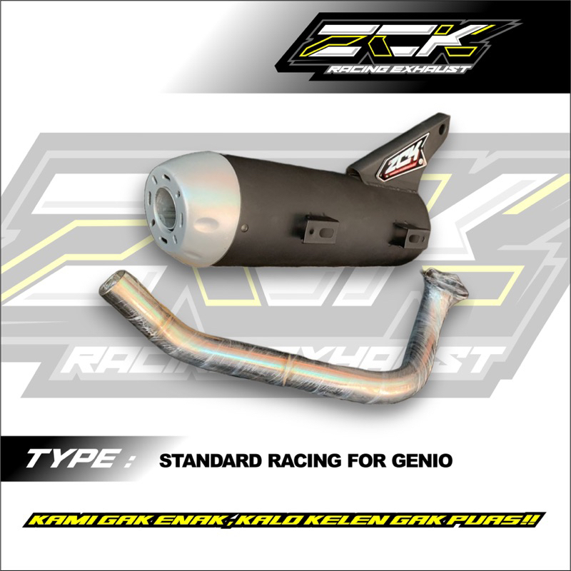 Knalpot ZCK racing scoopy beat Genio Mio