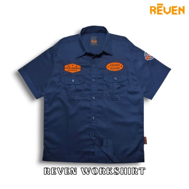 Reven workshirt navy