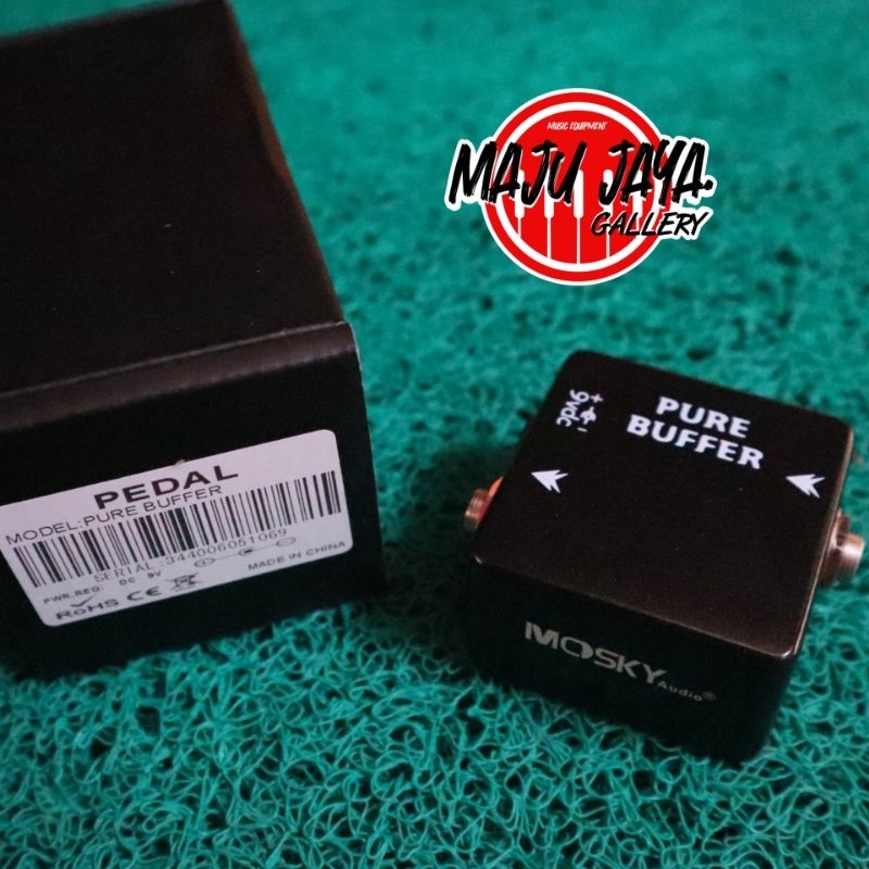 pedal efek gitar or bass akustik / elektrik mosky pure buffer signal