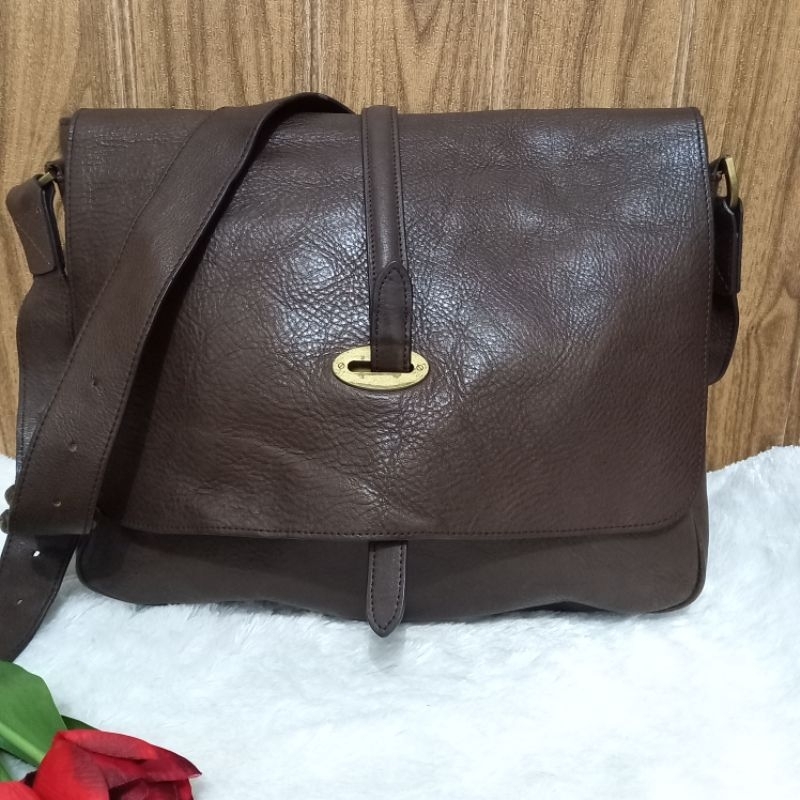Tas Kulit Asli Mulberry* - Tas Besar Muat Laptop - Tas Selempang Wanita - Tas Second Preloved Brande