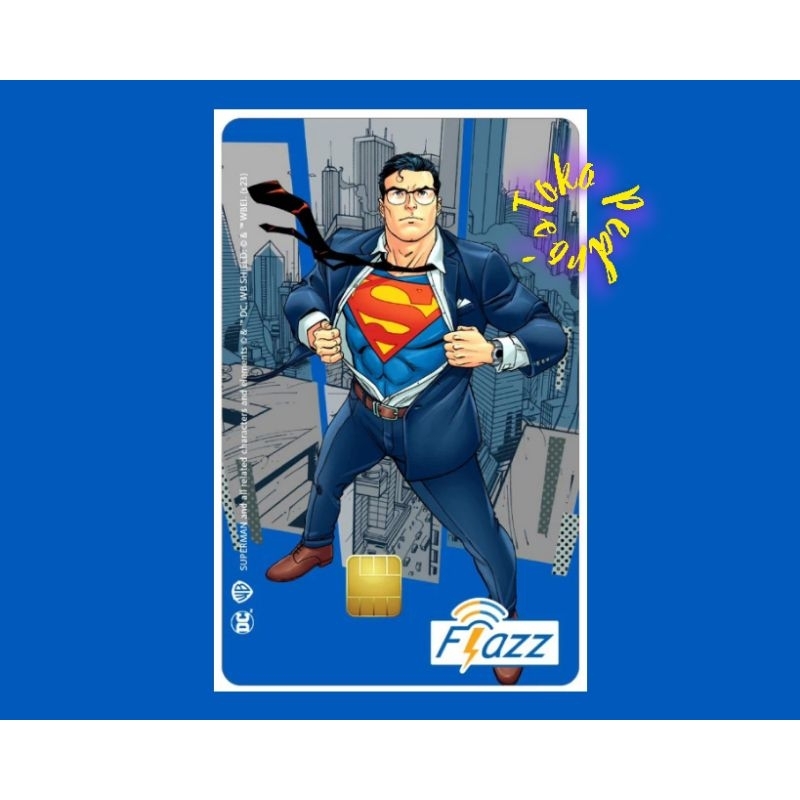 Flazz BCA Gen 2 SUPERMAN Clark Kent Year Edition 2023 SUPPORT NFC ORI /Like eTOLL eMONEY Tapcash or 
