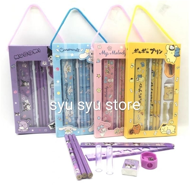 

H7Y Set stationary Kuromi My Melody Cinnamoroll Pompompurin SSY