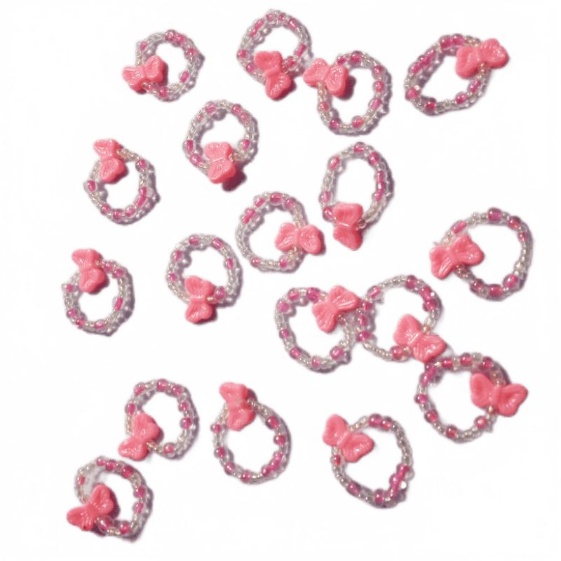 Cincin Manik Love / Beaded Ring / Cincin Manik Korea / Cincin Anak / Cincin Korea / Beads / Korean S