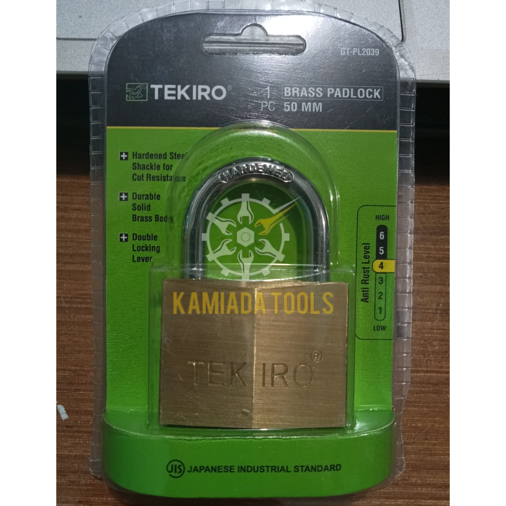 Gembok Kuningan TEKIRO 50mm/Gembok Kuningan Asli 50mm