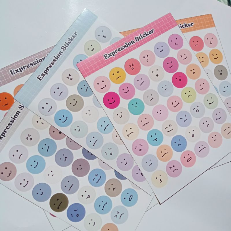 

1 PCS SMILEY FACE STICKER EMOJI DECO JURNAL DIARY SCRAPBOOK STIKER