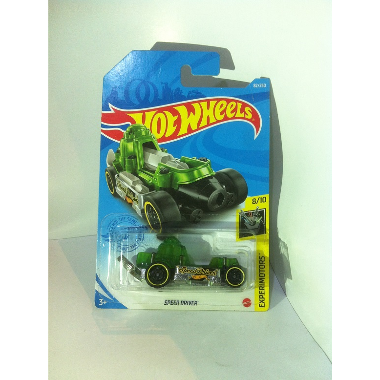 Hot Wheels. 2021 Experimotors Mini Collection - 8. Speed Driver. Transparent Green by MATTEL