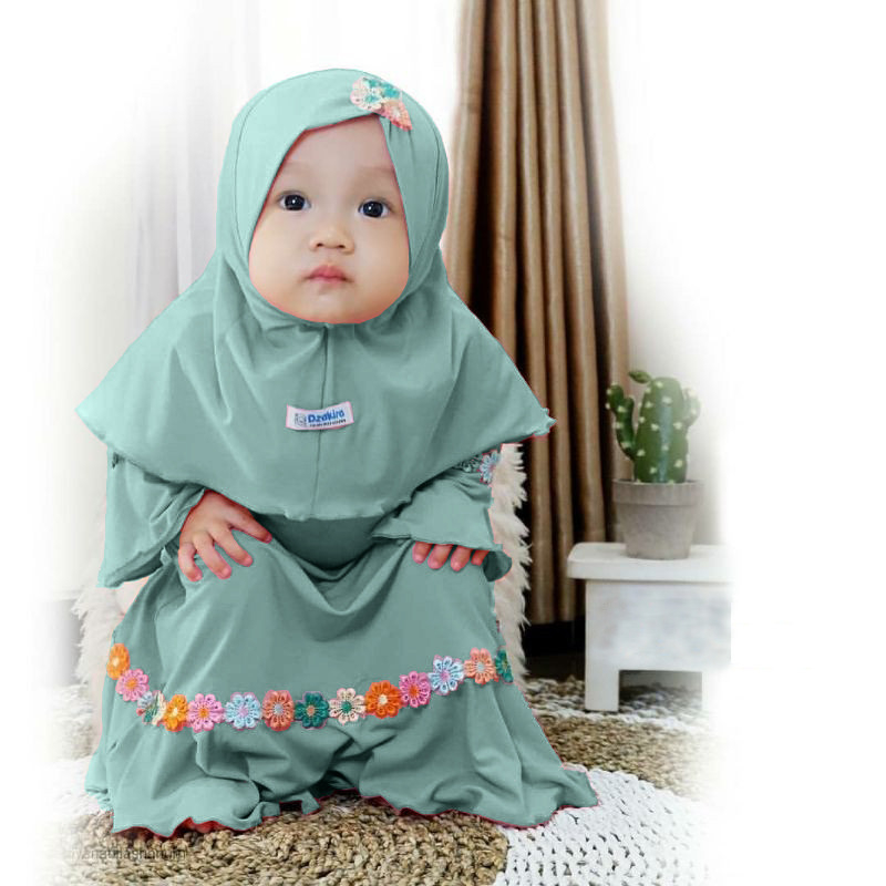 Gamis Bayi Perempuan Lucu 0-18 bulan Baju Anak Perempuan Setelan Anak Perempuan Gamis Bayi Perempuan