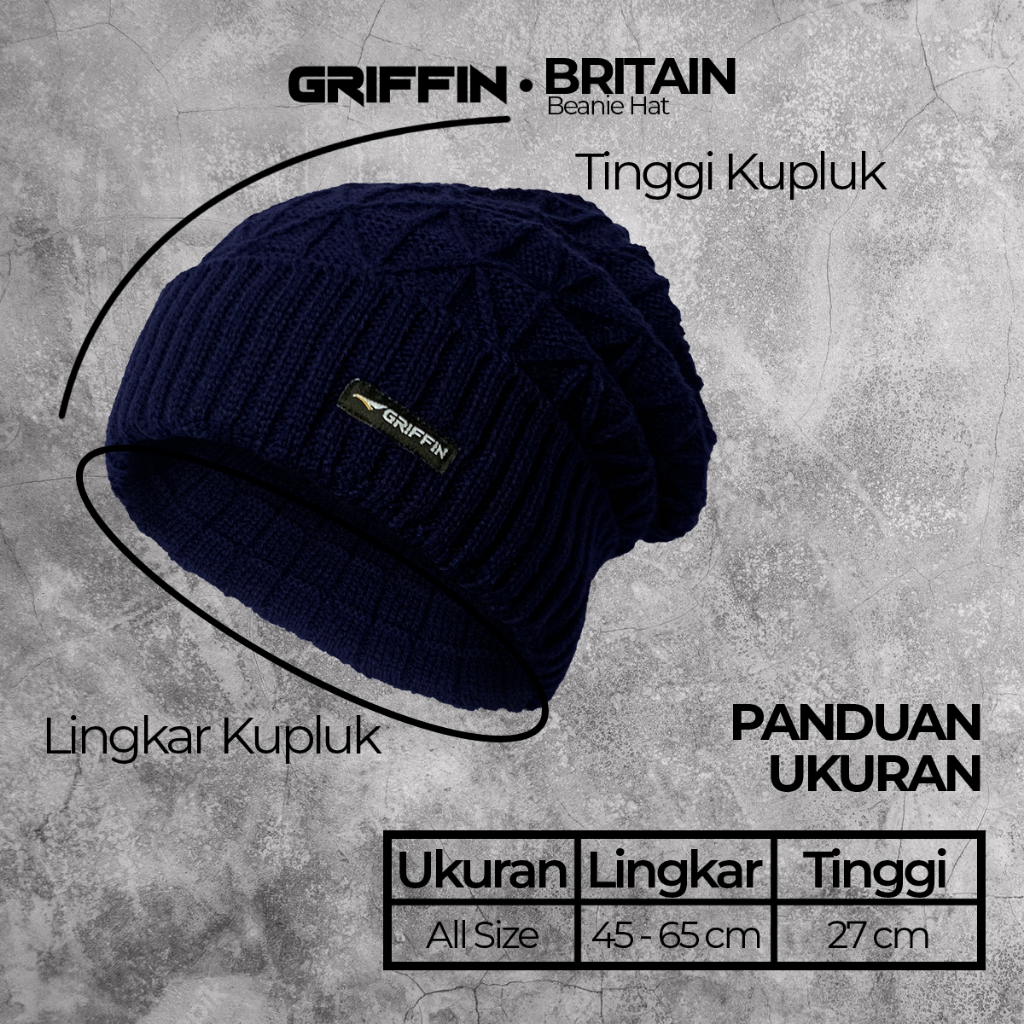 Topi Kupluk Pria Dewasa Rajut Distro Keren Original Britain
