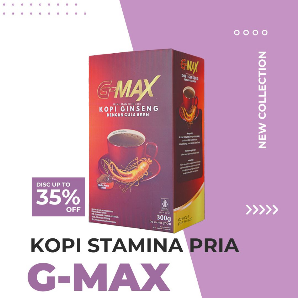 

G-MAX Kopi Stamina Kopi Kuat Tahan Lama 100% Original Meningkatkan Stamina Pria Tanpa Efek Samping Dari Herbal Alami