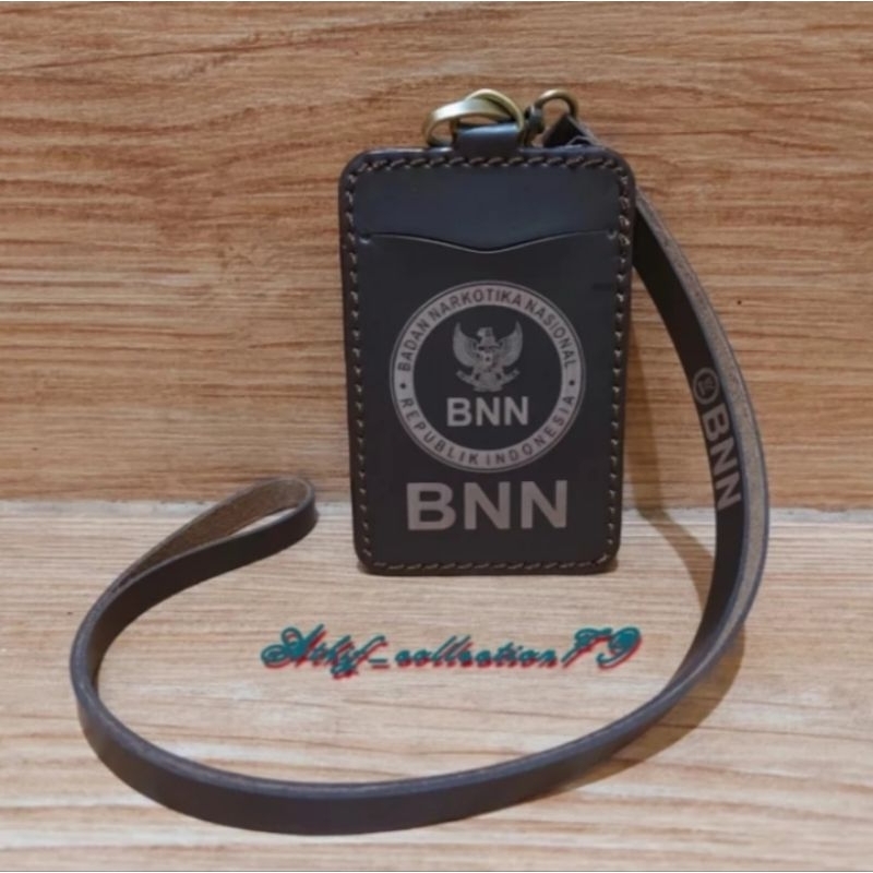 

HOLDER KALUNG ID CARD LOGO BNK BNN COKLAT BEST QUALITY PREMIUM