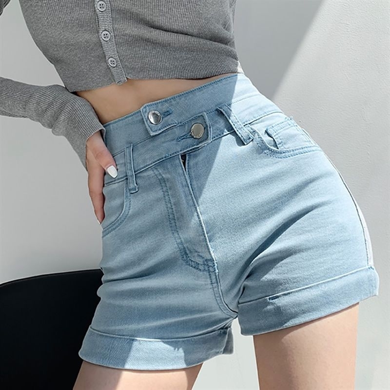 Celana pendek jeans wanita hot pants HW korean style