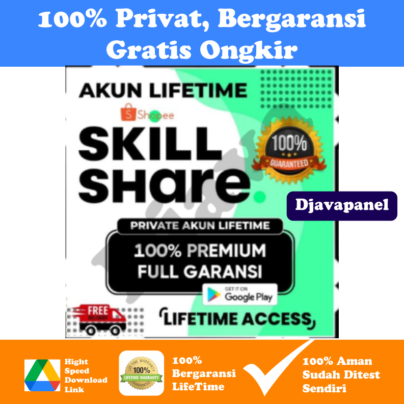 Software SkillShare Premium Skill Share 1 Bulan 100%  BERGARANSI