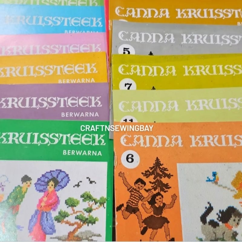Buku Kristik/ Buku Sulam Canna Kruissteek