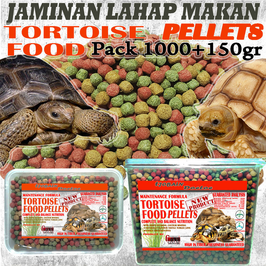700GR MAKANAN KURAKURA DARAT PELET BULAT BALL PELLETS PAKAN KURA DARAT TORTOISE FOOD SULKATA SULCATA