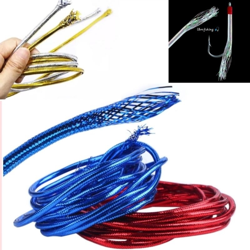 Bulu Mutiara Plintir✓  Benang Kilat Firelock | Benang KENZI RAINBOW LINE ✓ Bulu Mutiara Aurora Threa