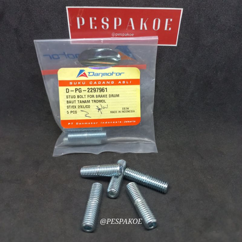 baut tanam tromol vespa merk danmotor