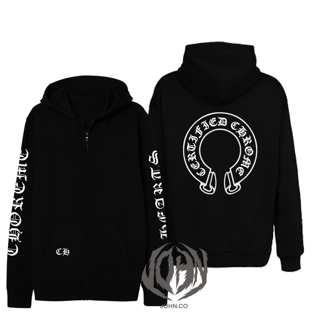 Jaket Zipper Chrome Hearts