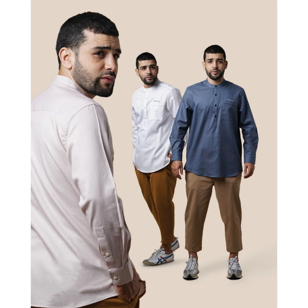 SAMASE Kemko Kemeja Koko Casual Lengan Panjang U112P Twill Esembe Limited Edition