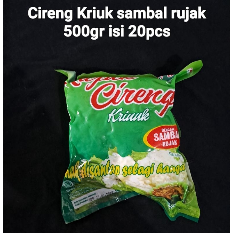Cireng Kriuk Sambal rujak 500gr isi 20pcs