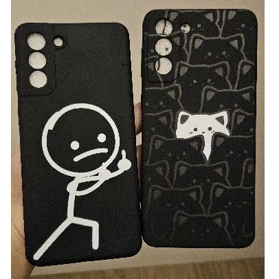 Samsung S21+ Case (Dapat 2) || Stickfigure & Kucing