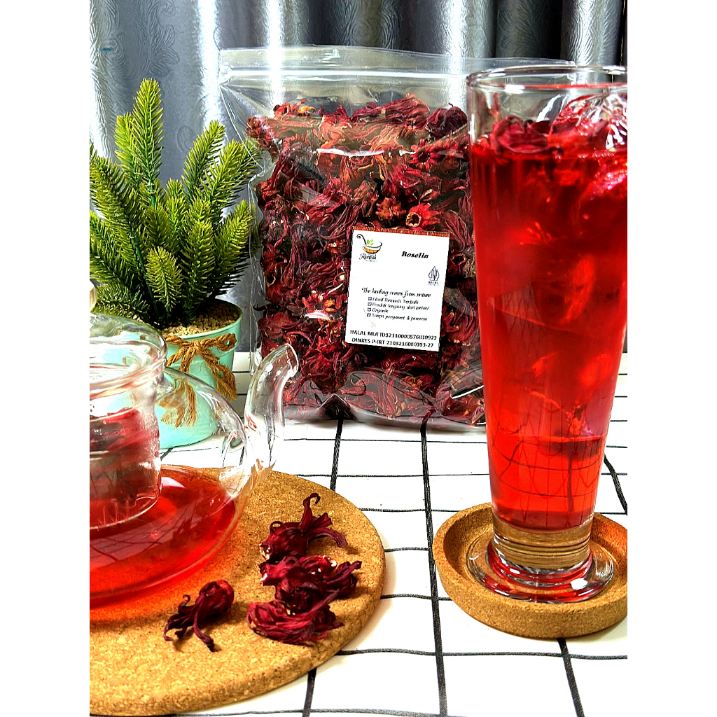 

Teh Bunga Rosella Merah Teh Herbal Siap Seduh 1 Kg Rempah Bu Risma