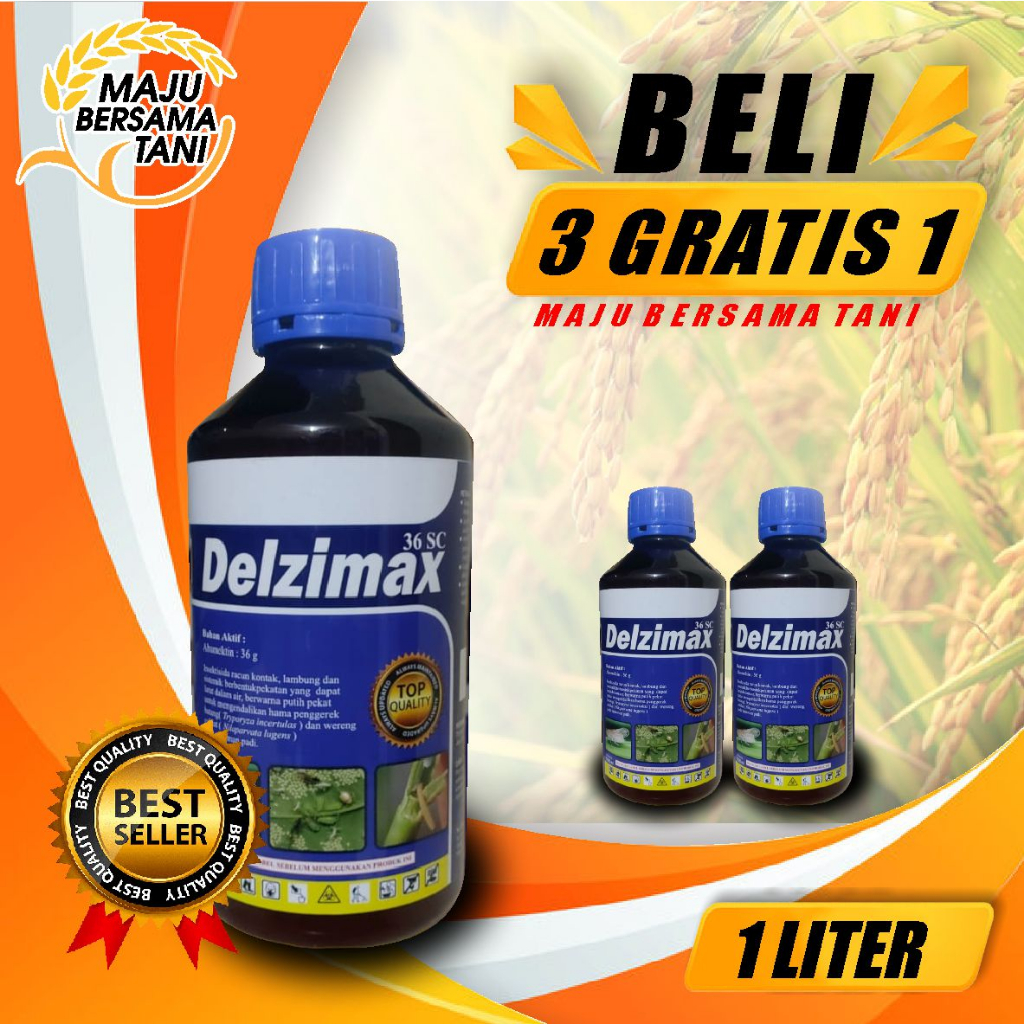 DELZIMAX NEW 36SC 1 LITER INSEKTISIDA B.A/ABAMECTIN/PROMO/GROSIR/INSEKTISIDA/ABACEL/AMISTARTOP/FILIA