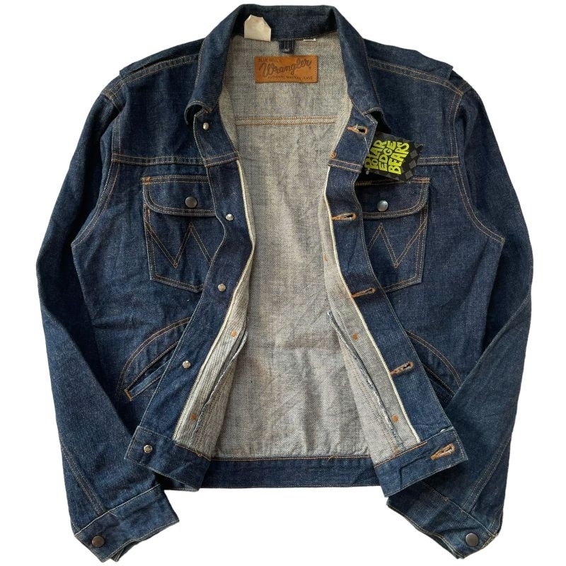 jaket trucker jeans wrangler selvedge jacket original vintage