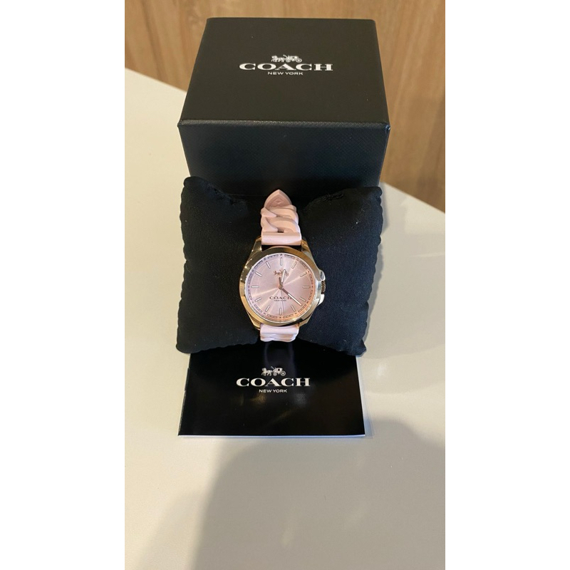 Coach Women's Libby Watch Rubber Pink Blush - Jam Tangan Coach Libby [W1632]