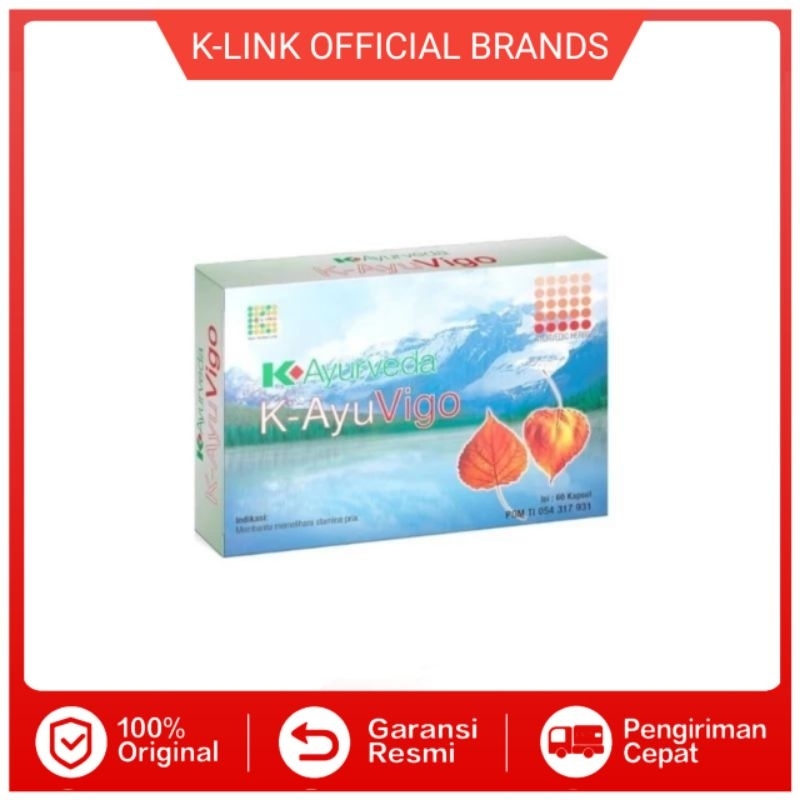 K Ayuverda AyuVigo K Link Original Suplemen Penambah Stamina Pria