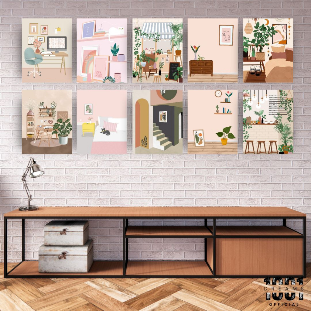 Hiasan Kamar Tidur Cewek Asthetic (15X20) Pajangan Dekorasi Dinding