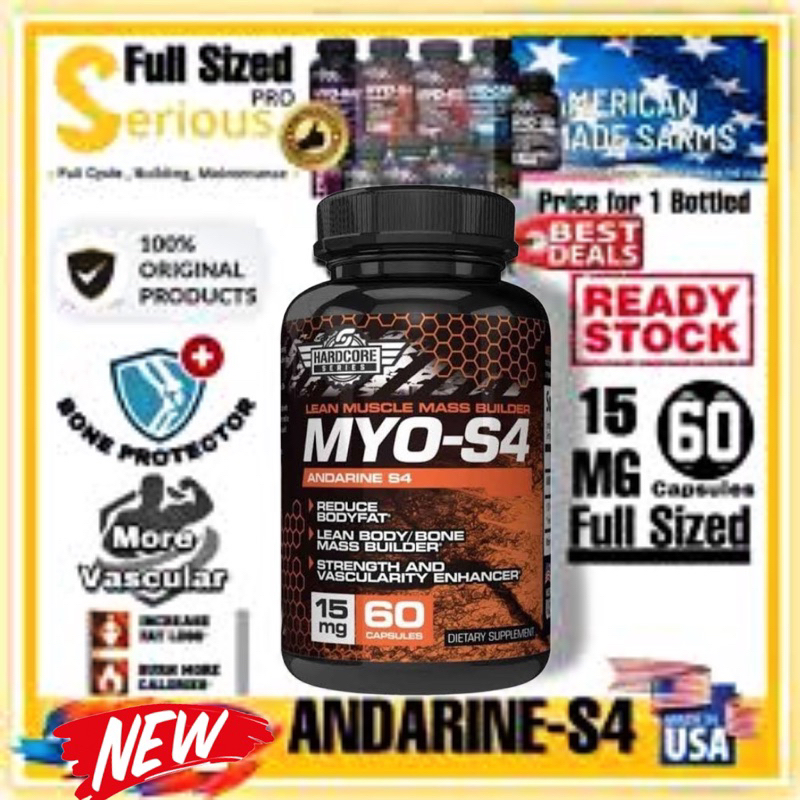 [ Best Sarms Vascular Massive Gain ] - MYO S4 ANDARINE S4 - Premium High Potency by Savageline Labs 