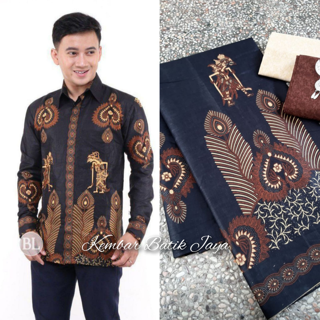Kain batik printing motif wayang kulit kain batik bahan baju kain meteran batik pekalongan termurah