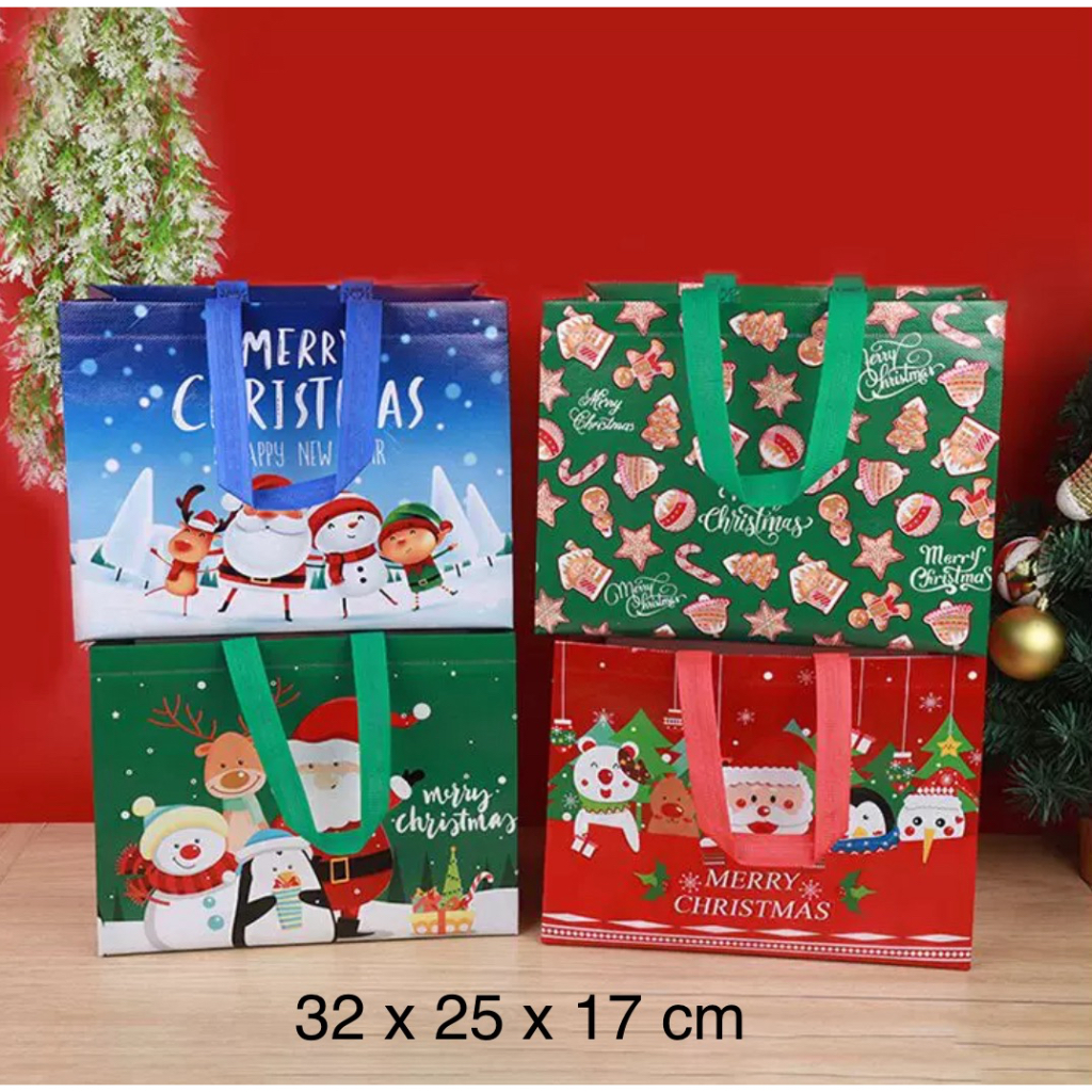 

5pcs Natal Christmas souvenir hampers hadiah natal tas kado GBS GBM GBL GBXL