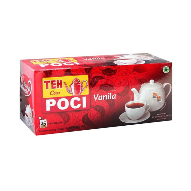 

teh poci 25pcs / tea bag / teh cap poci vanila