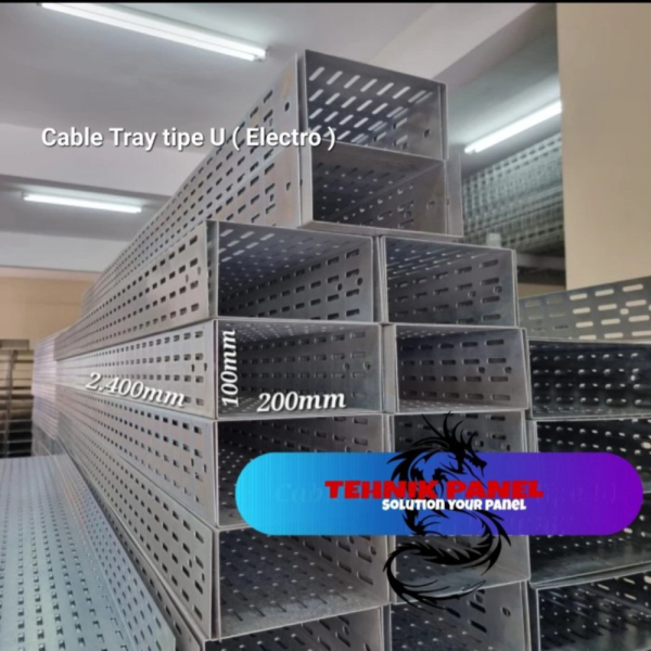 Kabel Tray 200x100x2400mm tipe C dan Tipe U Electro/Hotdip Galvanis - Tipe C Electro Limited
