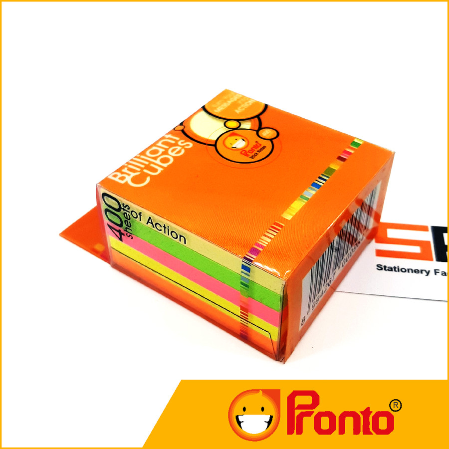 

Brilliant Cubes Pronto / Sticky Notes Pronto 75mm x 75mm - SFO Semarang Official