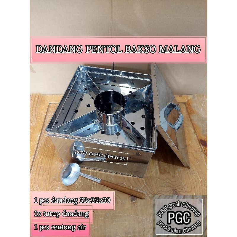 Dandang Bakso Malang/ Panci Mie Ayam Pentol Bakso / Tong Bakso