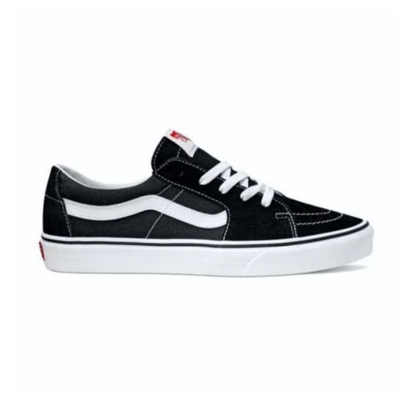 VANS SK8 LOW CLASSIC BLACK WHITE ORIGINAL - SEPATU VANS SK8 CLASSIC ORIGINAL FULL TAG / SEPATU PRIA 