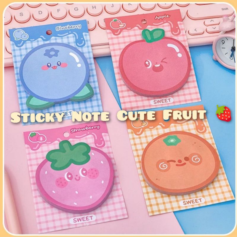 

Sticky Note / Kertas Catatan / Memo Tempel Motif Cute Fruit Sweet Fruit