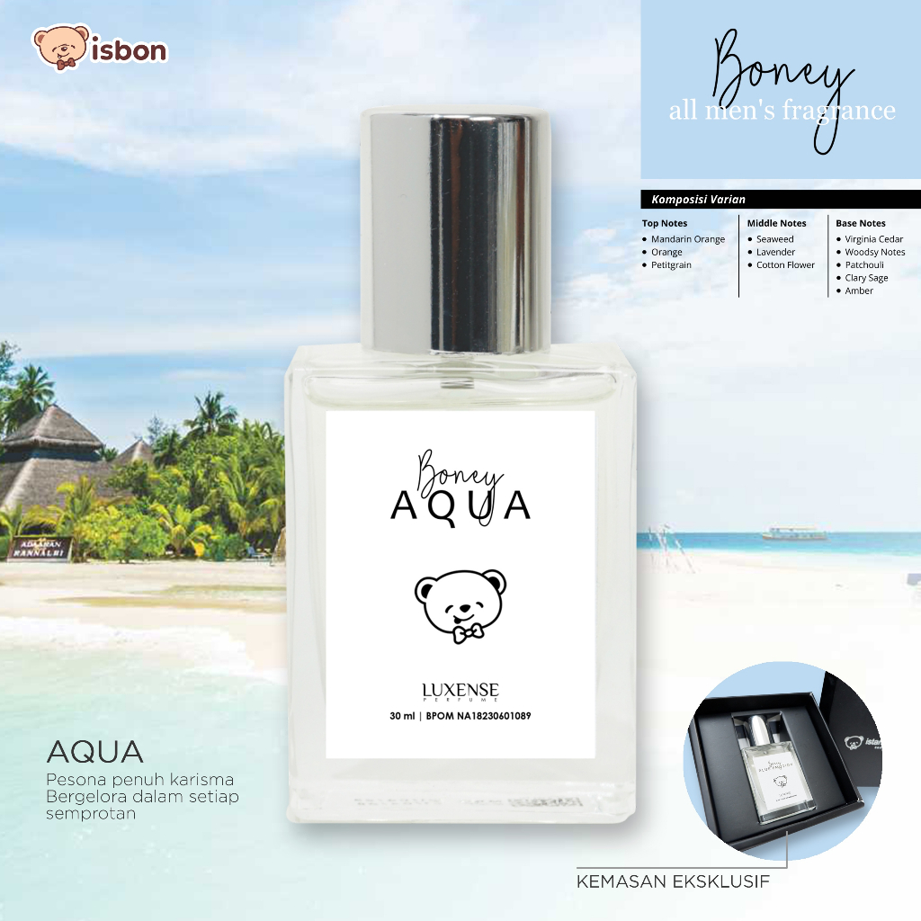 ISTANA BONEKA Parfum AQUA BOX Minyak Wangi Tahan Lama Untuk Aroma Pria Wanita