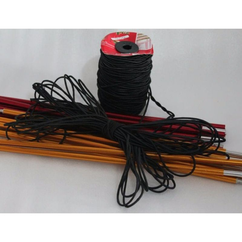 TALI FRAME TENDA TALI JAKET ELASTIS TALI STRING 3 MM X 10 METER TALI ELASTIS TALI FRAME TENDA ELASTI