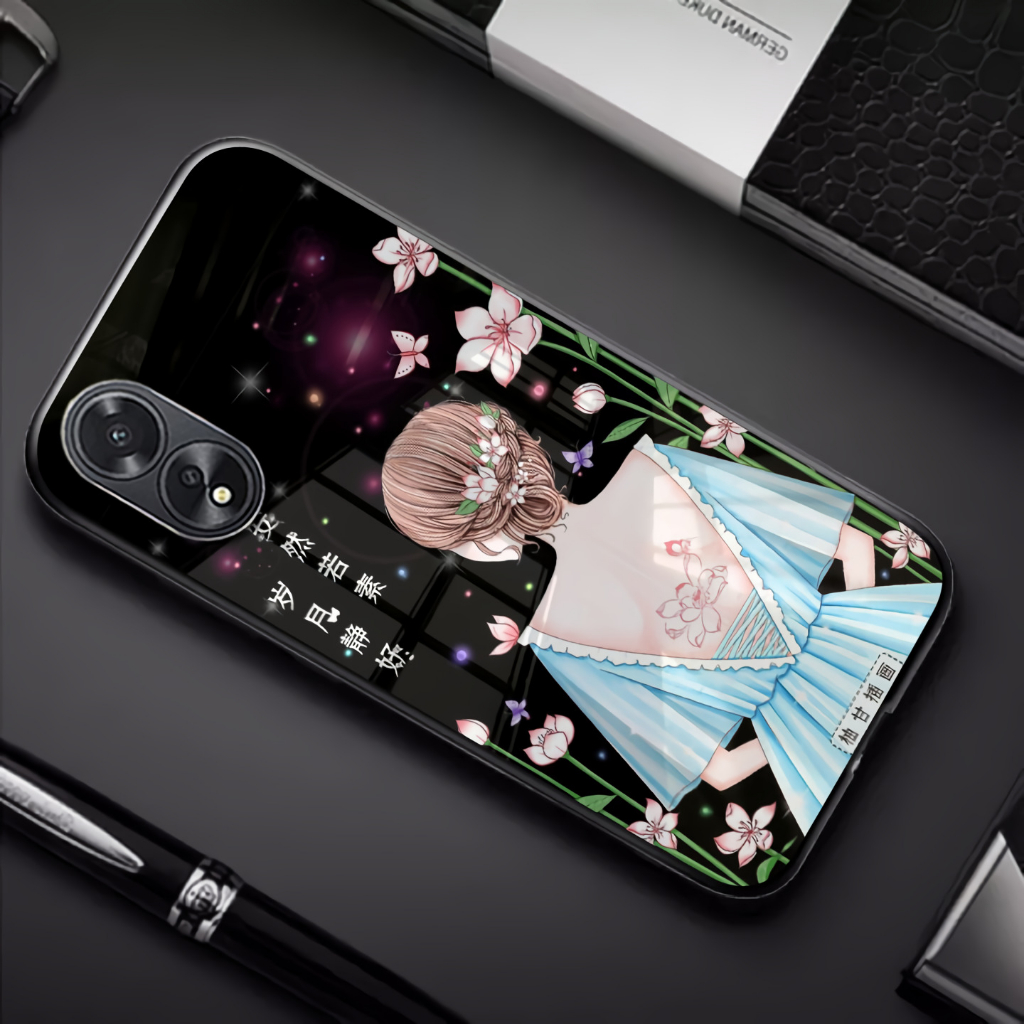 (GC 29) Softcase kaca Oppo A38 - kesing hp Oppo A38 - Case Oppo A38 - Casing Oppo A38 - Silikon hp O