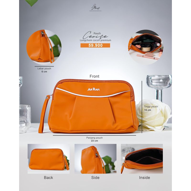 CERISE POUCH Tas Wanita Warna Warni Terbaru By Hijab Arrafi