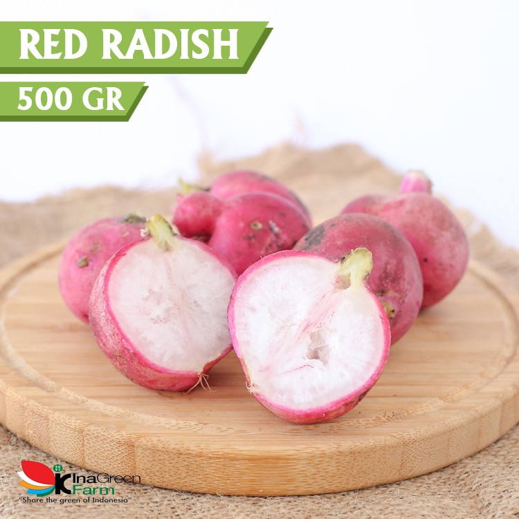 Inagreen Farm Bandung Red Radish / Lobak Merah 250 Gram