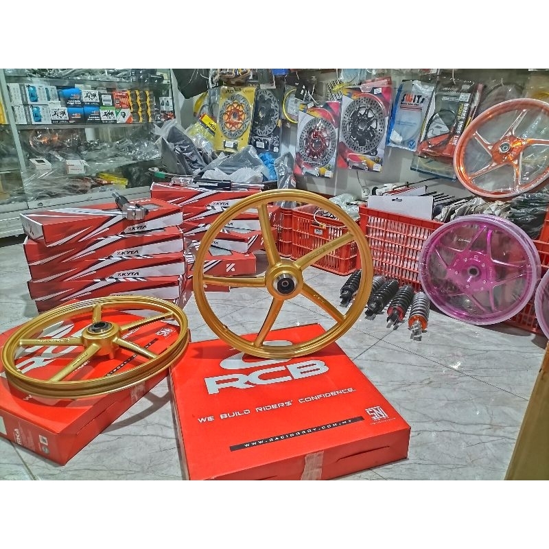 VELG RCB DEPAN SAJA UKURAN 120/17 VELG VROSSI SANCA MODEL RCB UKURAN 160.17 JUPITER,CB,GL,MP,TIGER,F