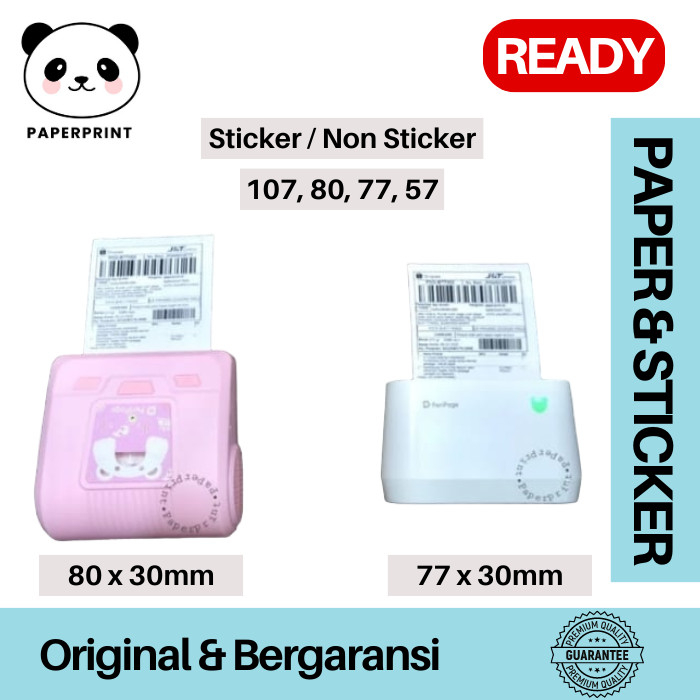 

KERTAS THERMAL STICKER A3 A6 A9 Peripage Paperang P1 P2S C1