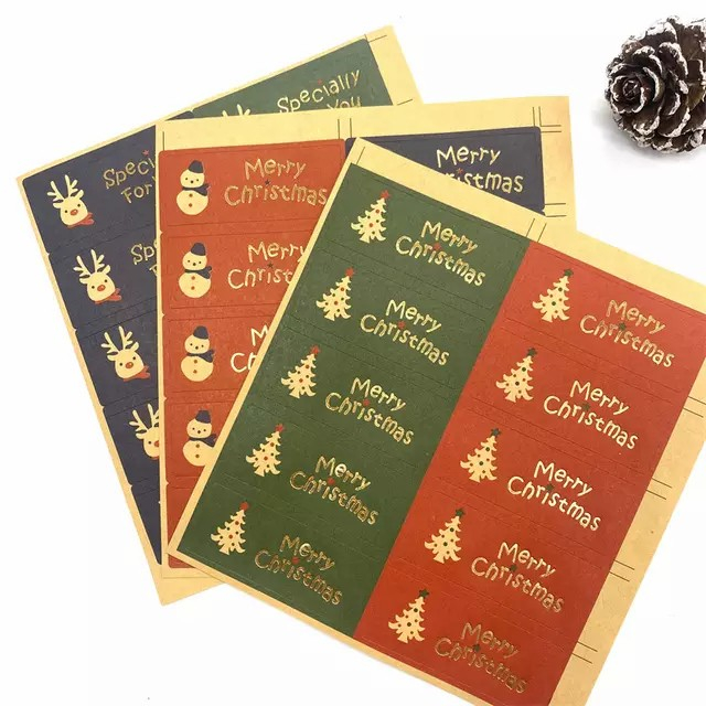 

Sticker Natal Stiker Segel Christmas Toples Jar